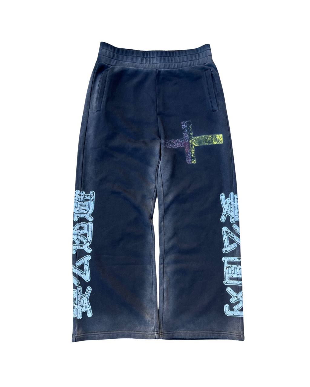 "through pain" sweats black