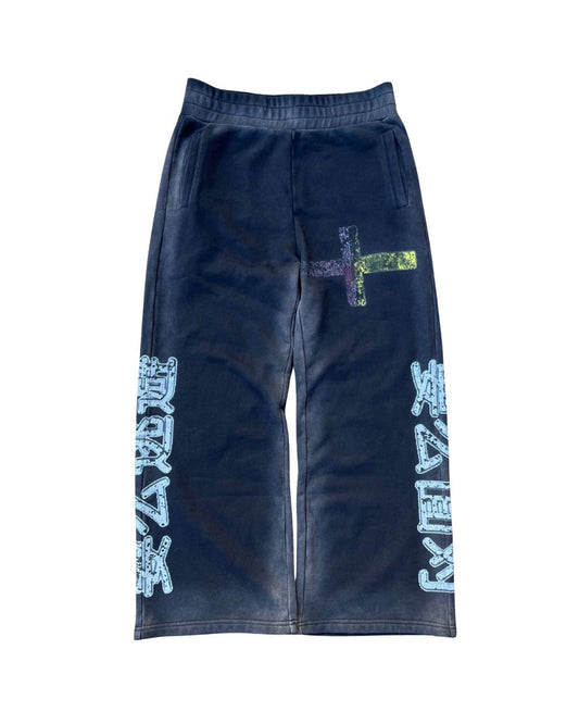 "through pain" sweats black