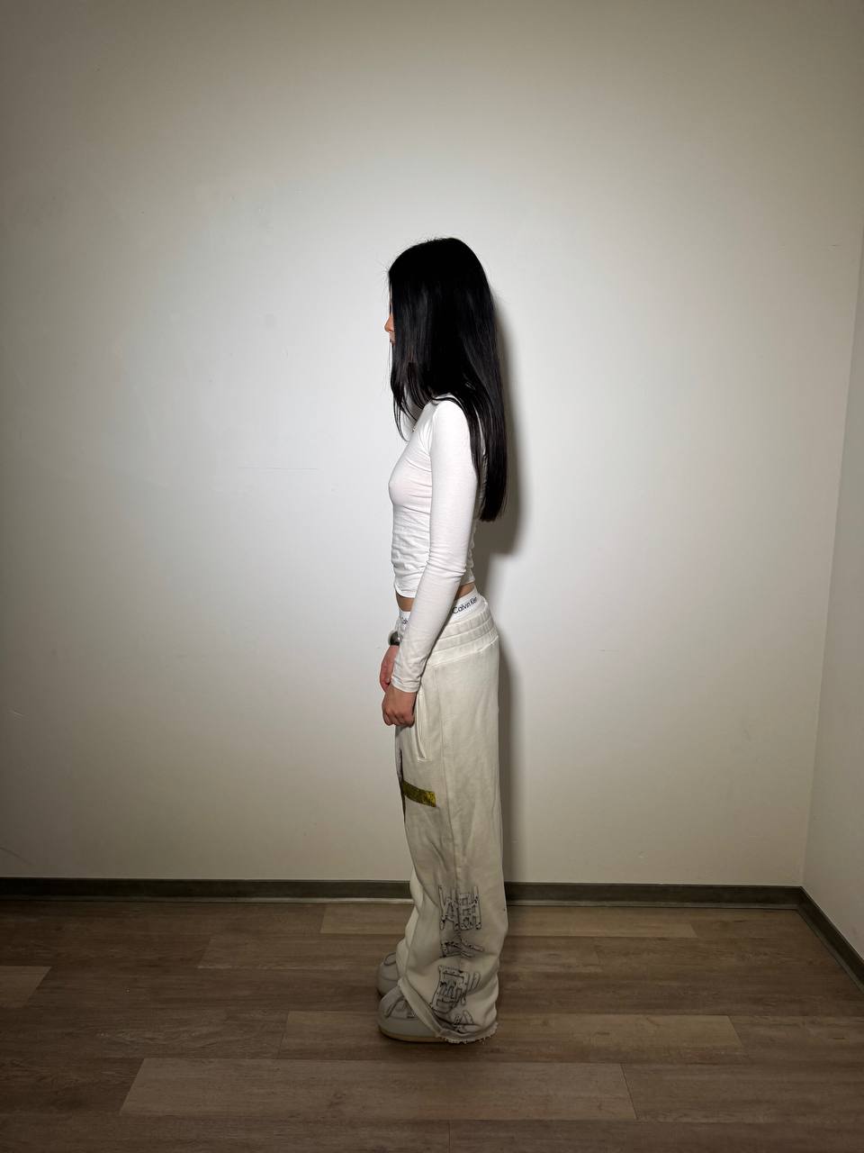 "through pain" sweats white